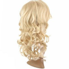 تصویر کلاه گیس متوسط ساتورا مدل 81121 فر درشت جنس الیاف ابریشم Sathura Wig 81121 – Medium Large Curly Synthetic Silk Fiber Hair Wig for Women