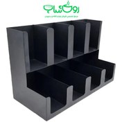 تصویر استند لیوان 2 طبقه فلزی 