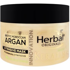 تصویر ماسک ترمیم کننده مو هربال مدل کراتین آرگان داخل حمام حجم 300 میلی لیتر Herbal hair repair mask, Keratin Argan model, volume 300 ml