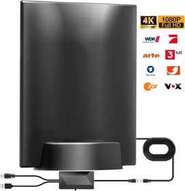 تصویر آنتن دیجیتال QGClearSO تقویت‌شده DVB-T/DVB-T2 