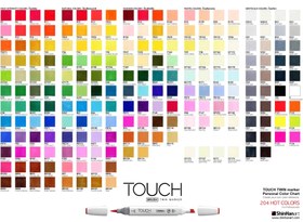 تصویر ماژیک تاچ براش کد PB71 رنگ Cobalt Blue تاچ بدنه سفید شین هان اصل کره