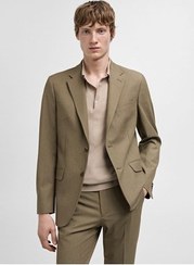 تصویر کت مردانه پارچه COMFORT STRECH و شلوار برش باریک MANGO Man 