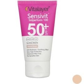 تصویر کرم ضد آفتاب رنگی SPF50 پوست حساس ویتالیر Vitalayer Sensivit Sensitive Skin SPF50 Sunscreen Cream