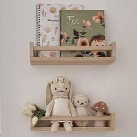 تصویر شلف دیواری کتابی 