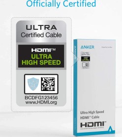 تصویر کابل HDMI انکر مدل Anker Ultra High Speed HDMI Cable A8743H11 به طول 2 متر 