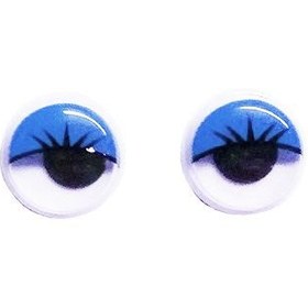 تصویر چشم آبی مژه دار 