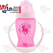 تصویر لیوان دسته دار ارتجاعی 6+ کد C707 وی کر 300میلی لیتر Wee Care Transition Cup From Bottle Sooft Spout With Handle 300 Ml +6 Months