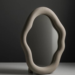 تصویر آینه رومیزی دفرمه مدل بهار دکور شیک و خاص 