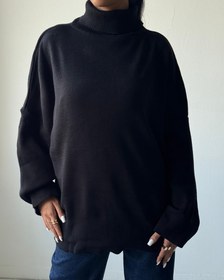 تصویر بافت یقه اسکی لانگ کد 1500139 