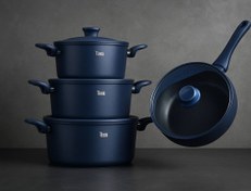 تصویر سرویس قابلمه تیارا مدل سلین ۱۲ پارچه گرانیتی 