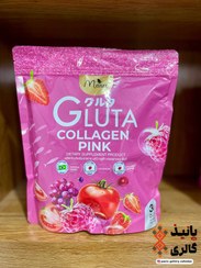 تصویر نوشیدنی سفید کننده قوی و جوانساز گلوتاتیون و کلاژن حاوی ۳۰ساشه ۱۰گرمی Manee Gluta Collagen Pink Juice Manee Gluta Collagen Pink Juice