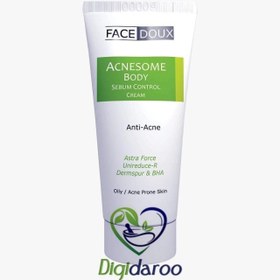 تصویر فیس دوکس کرم کنترل چربی بدن آکنه زوم 75ML FACE DOUX ACENESOME BODY SEBUM CONTROL CREAM 75ML