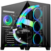 تصویر کامپیوتر گیمینگ ، Core i7 14700K ، رم 32 DDR5 ، هارد 6 HDD ، گرافیک 16 RTX 4070 