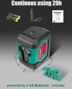 تصویر تراز لیزری نور قرمز دو خط هیچیکا تراز لیزری نور قرمز دو خط هیچیکا