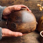 تصویر ظرف دربدار چوبی مدل پیندار کد 100061 