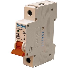 تصویر فیوز مینیاتوری تک فاز 4 آمپر پارس فانال تیپ C 