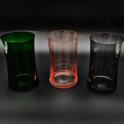 تصویر لیوان رنگی اورجینال بوهمیا چک 