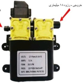 تصویر پمپ سمپاش های شارژی استفاده از باطری 12ولت 12آمپر پمپ دوقلو سمپاش 