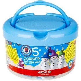 تصویر خمیر بازی 5 رنگ سطلی 1062 Ariya 5  colors 1062