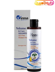 تصویر وینا بیو شامپو حجم دهنده موهای آسیب دیده ا Winna Bio Volume & Care Shampoo Damaged Hair Winna Bio Volume & Care Shampoo Damaged Hair