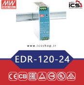 تصویر منبع تغذیه سوئیچینگ مین ول مدل EDR-120-24 ظرفیت ۲۴ ولت ۵ آمپر 
