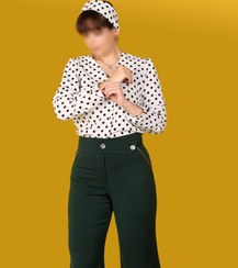 تصویر ست شومیز شلوار مجلسی ترنج 