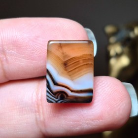 تصویر نگین سنگ عقیق سلیمانی معدنی کد k1087 