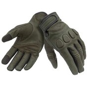 تصویر دستکش موتورسیکلت مردانه و زنانه چرمی GIG PRO سبز تیره Tucano Urbano 