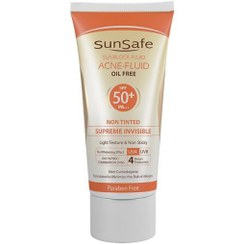 تصویر ضد آفتاب فاقد چربی سان سیف مدل آکنه فلوئید 50+ SPF ا ACNE_FLUID_sunsafe ACNE_FLUID_sunsafe
