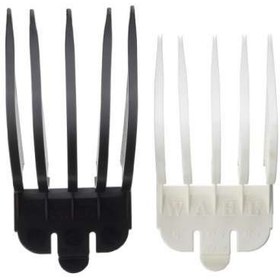 تصویر شانه راهنمای اصلاح وال Wahl Number 10 and 12, 1.25 and 1.5 Inch Clipper Guide Combs 