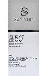 تصویر ضد آفتاب بی رنگ سانیورا spf50 