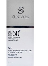 تصویر ضد آفتاب بی رنگ سانیورا spf50 SUNIVERA spf50 uvB&UVA. Be3