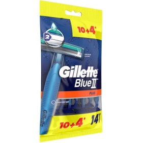 تصویر خود تراش ژیلت (Gillette) مدل بلو 2 بسته 14 عددی تیغ اصلاح