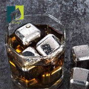 تصویر یخ مکعبی تمام استیل بسته 4 عددی 