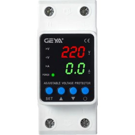 تصویر محافظ ولتاژ جریان تک فاز 63 آمپر GEYA 