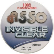 تصویر نخ فلوروکربن ماهیگیری ASSO ایتالیا سایز ۶۰ متراژ ۳۰ متر 