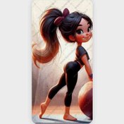 تصویر حوله باشگاهی طرح دخترانه کارتونی کد 1038 