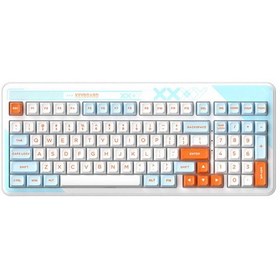 تصویر کیبورد گیمینگ بی سیم مدل KW99 مکانیکال 