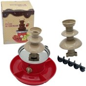 تصویر آبشار شکلات سه طبقه 