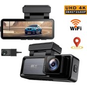 تصویر مینی دوربین ثبت وقایع خودرو 4K دو دوربین اینفینیتی مدل X20 