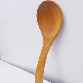 تصویر ملاقه آشپزخانه چوبی بامبو خارجی عالی و درجه یک با ارتفاع 27 سانت 