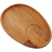 تصویر تخته سرو قهوه خوری یک نفره بیضی 17*24 