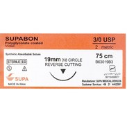 تصویر نخ بخیه ویکریل سوپا ۳/۰ بسته ۳۶ عددی 