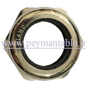 تصویر گلند فلزی برنجی با روکش نیکل با رزوه M32 metal cable gland matric M32 nickel