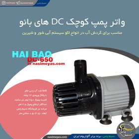 تصویر واتر پمپ کوچک DC-650 های بائو HAI BAO Marine Aqua DC pump DC-650