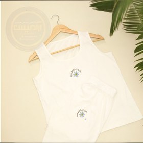 تصویر تاپ و شلوارک بابونه 