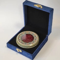 تصویر زعفران نگین صادراتی طرح کادوئی5gr Saffron box