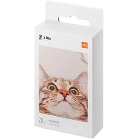 تصویر کاغذ پرینتر قابل حمل Mi Portable Pocket Photo Printer شیائومی Xiaomi Portable Printer Photo Paper, High-Quality 3-Inch Photo Paper, 20 Sheets