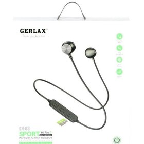 تصویر هندزفری گردنی جرلکس مدل GH-01 Neck mounted wireless sports headset gerlax gh-01