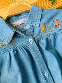 تصویر شومیز گلدار جین کد 10053 